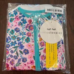 NEW Little Sleepies Sweet Pea Floral Zippy Size 18/24 Months